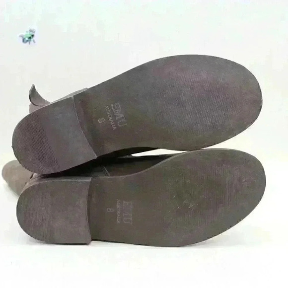 EMU Australia Agnes Women’s BrownLeather Sheepskin Lined Winter Boots Size US 8 - Picture 9 of 10